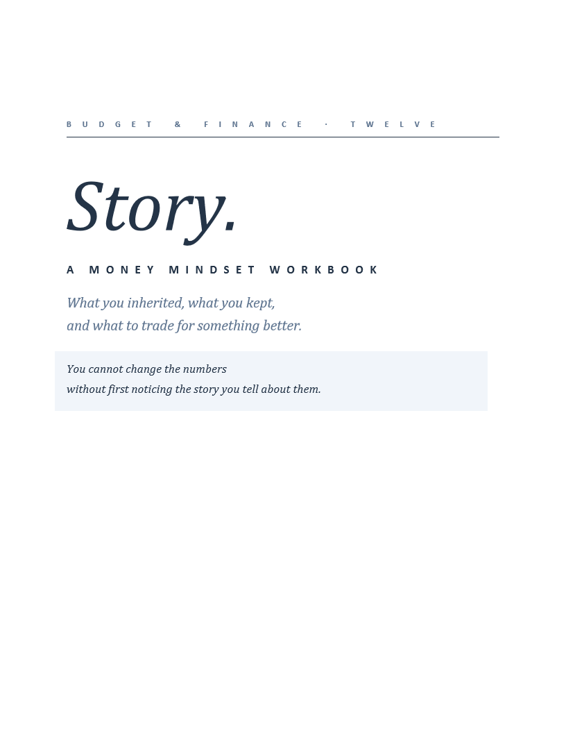 Money Mindset Workbook