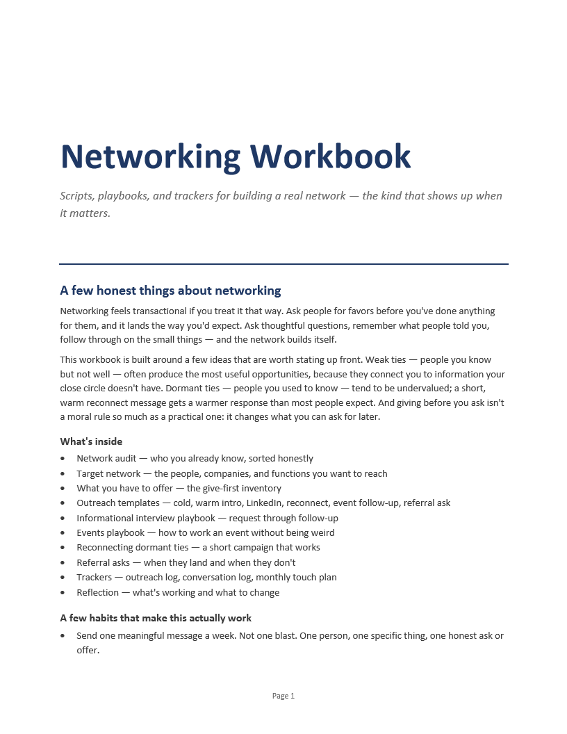 Networking Workbook