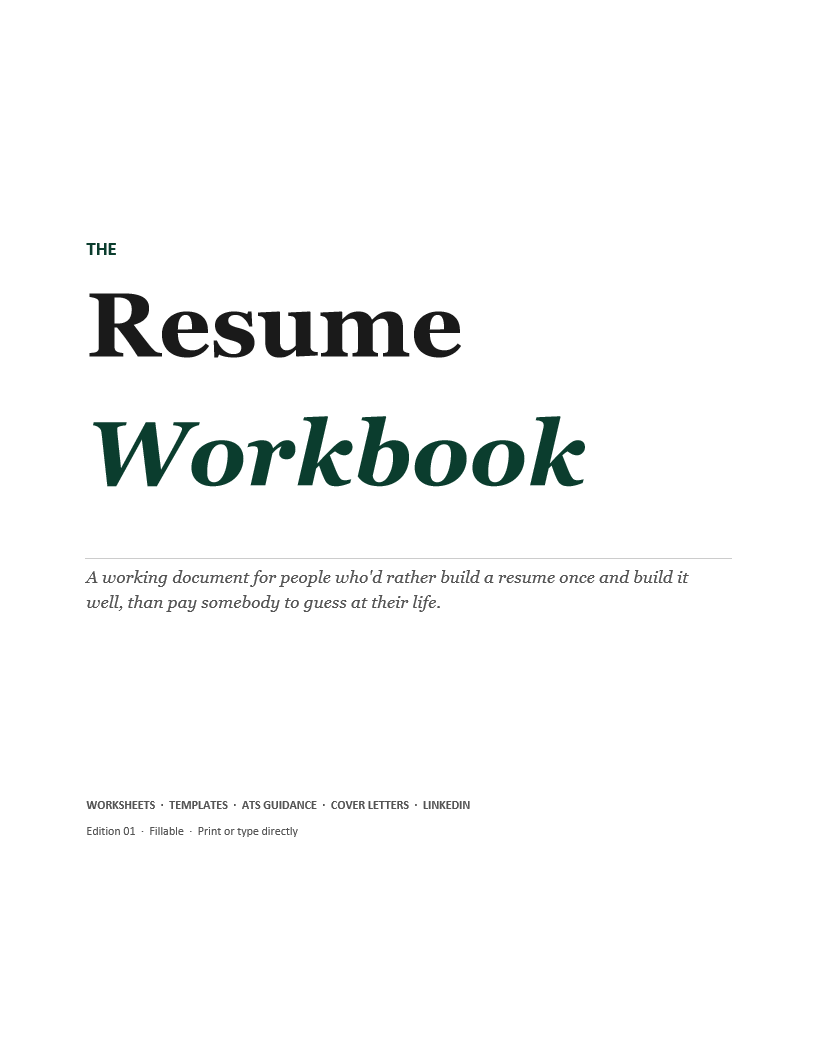 Resume-Workbook
