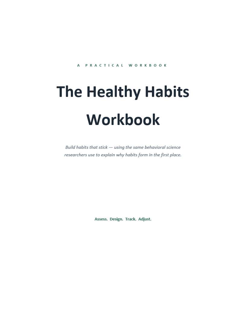 Healthy Habits Workbook