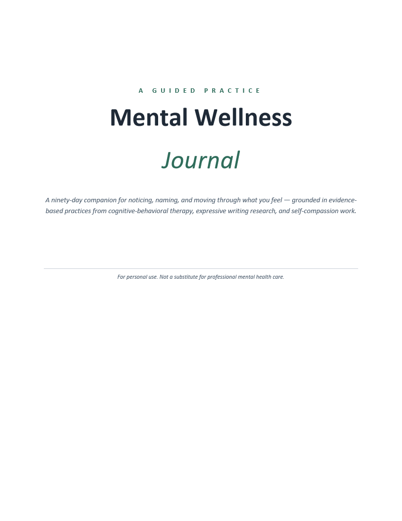 Mental Wellness Journal