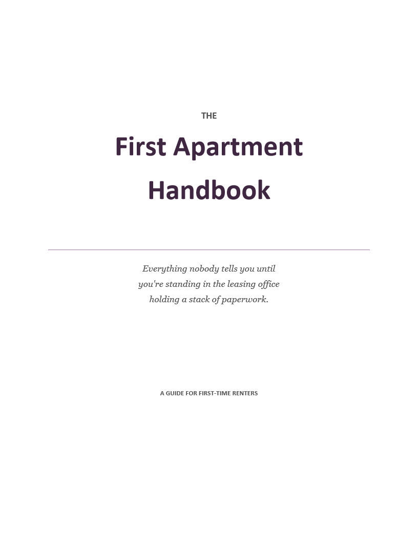 The First Apartment Handbook