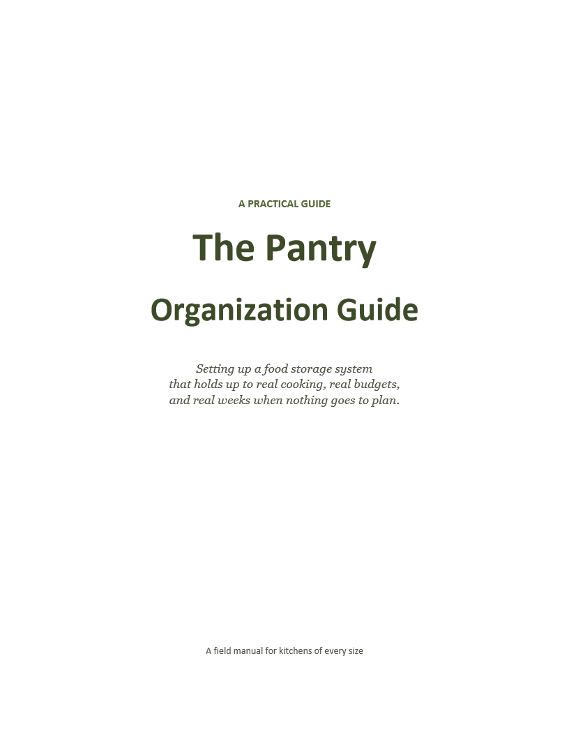 The Pantry Organization Guide