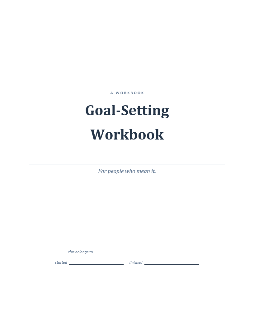 Goal-Setting Workbook
