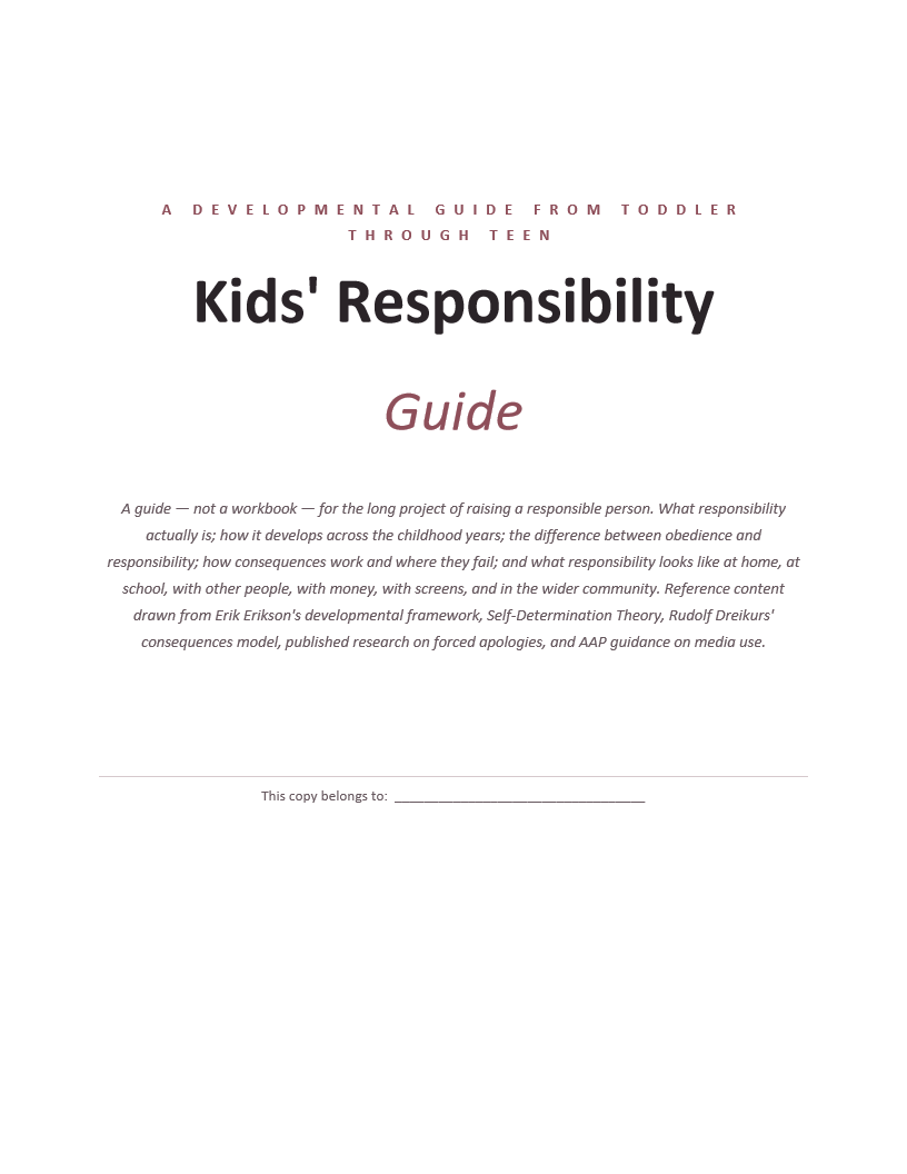 Kids Responsibility Guide