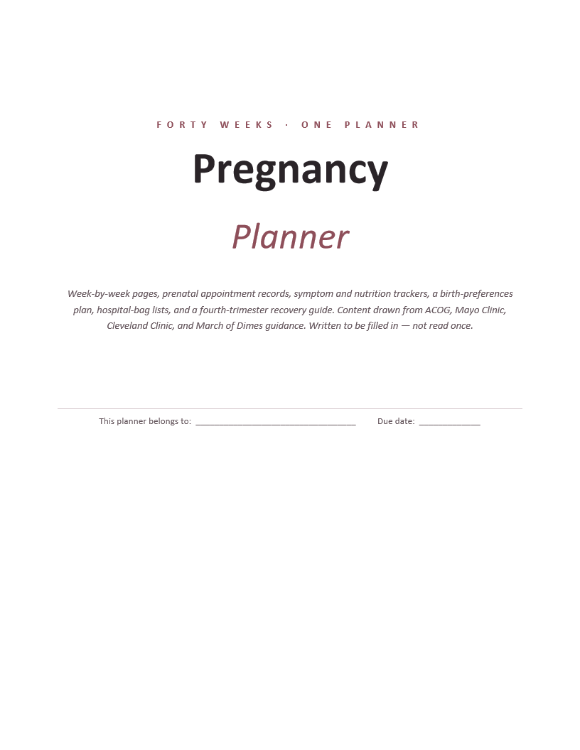 Pregnancy Planner