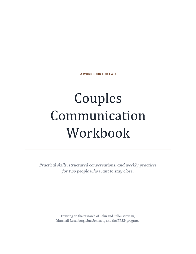 Couples Communication Workbook