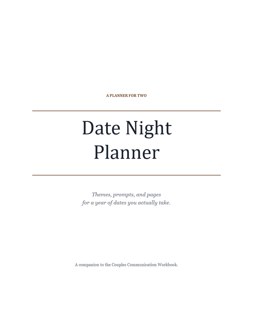 Date Night Planner