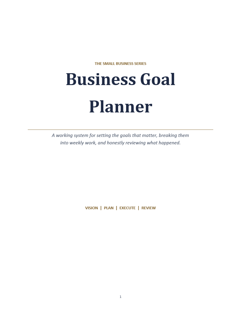 Business Goal Planner