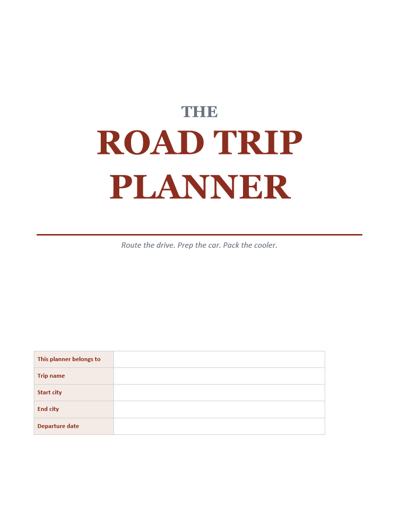Road Trip Planner
