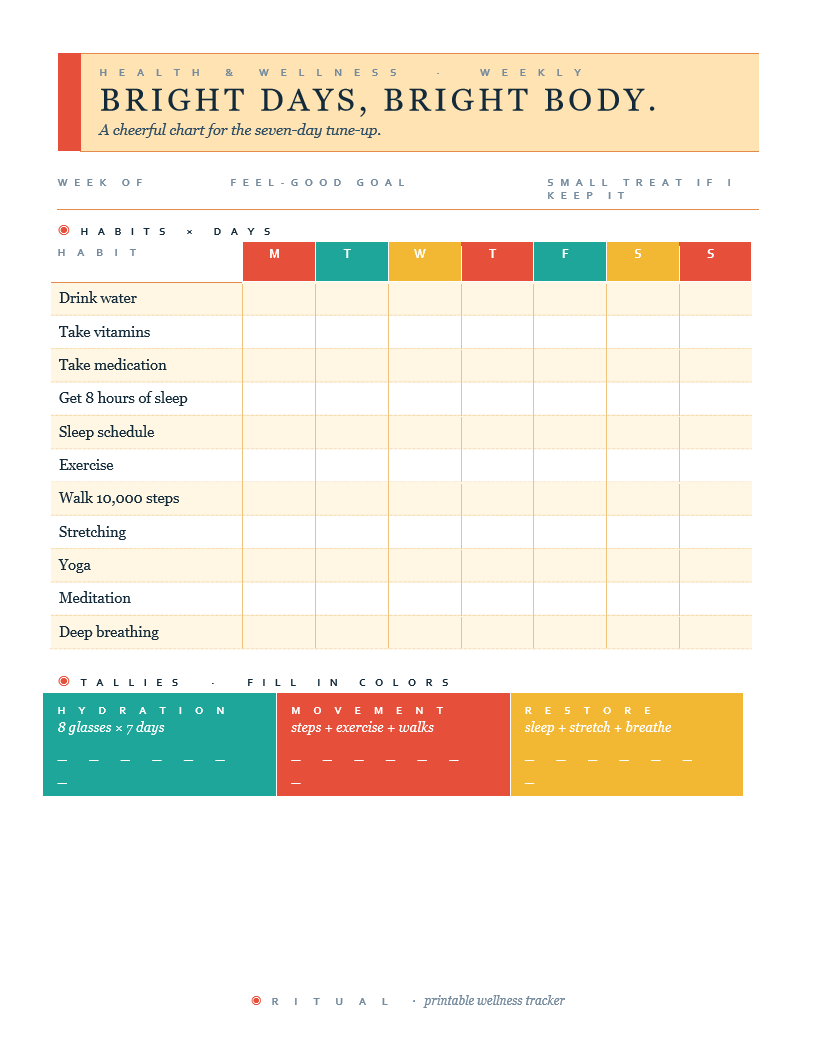 Colorful — Health & Wellness Tracker