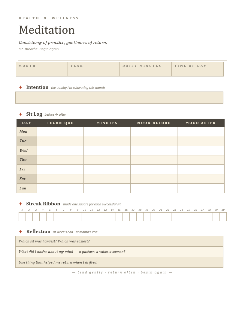 Meditation Tracker